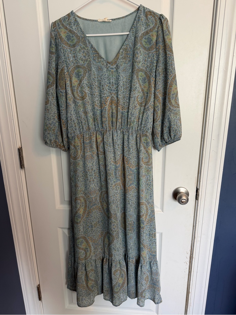 Jane and Delancey Paisley Midi Dress Size Small